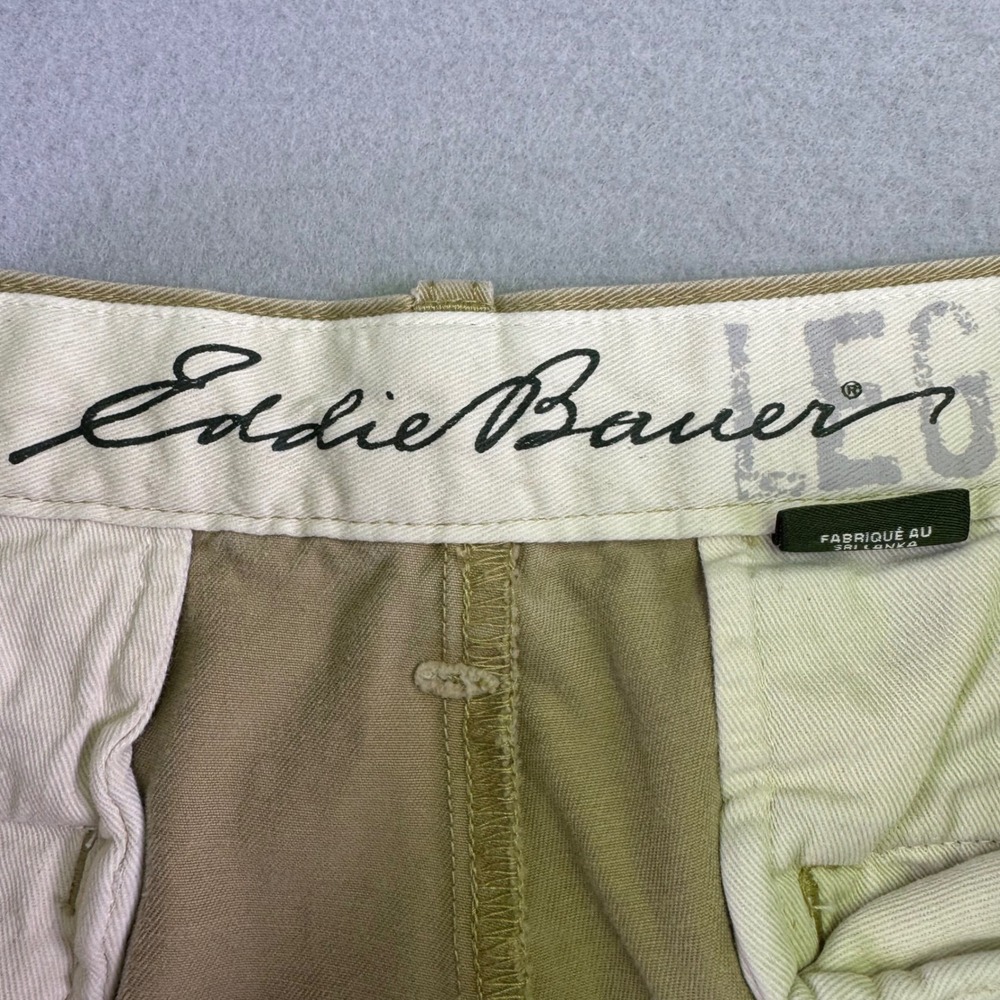 Eddie Bauer Pants Men's 34x34 Khaki Chino Legend Wash Straight Leg Office Wear - Picture 10 of 11